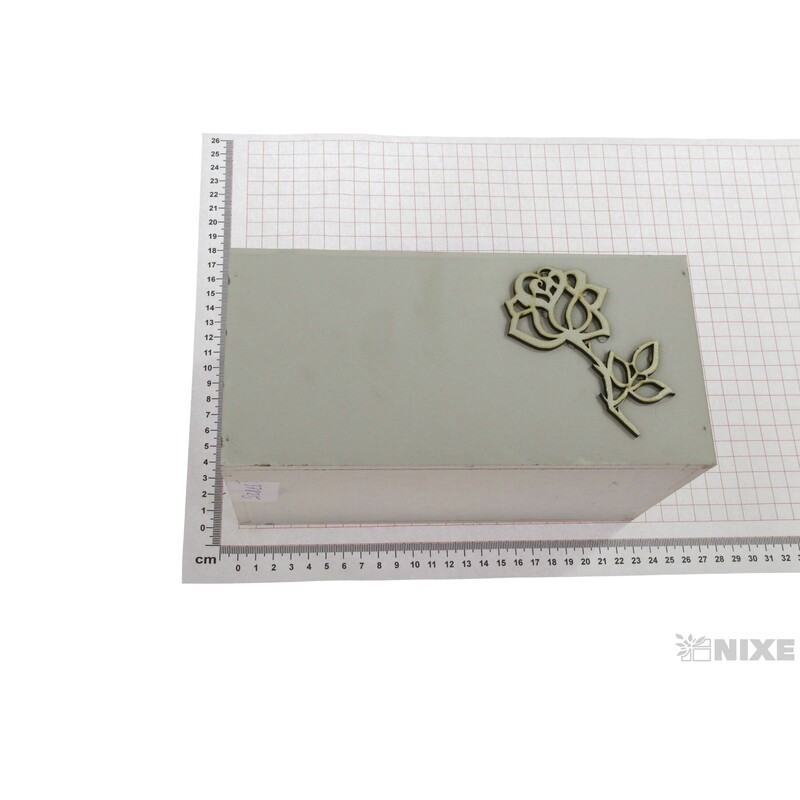 OBAL DŘEVO 22x11x10cm*BÍLÁ