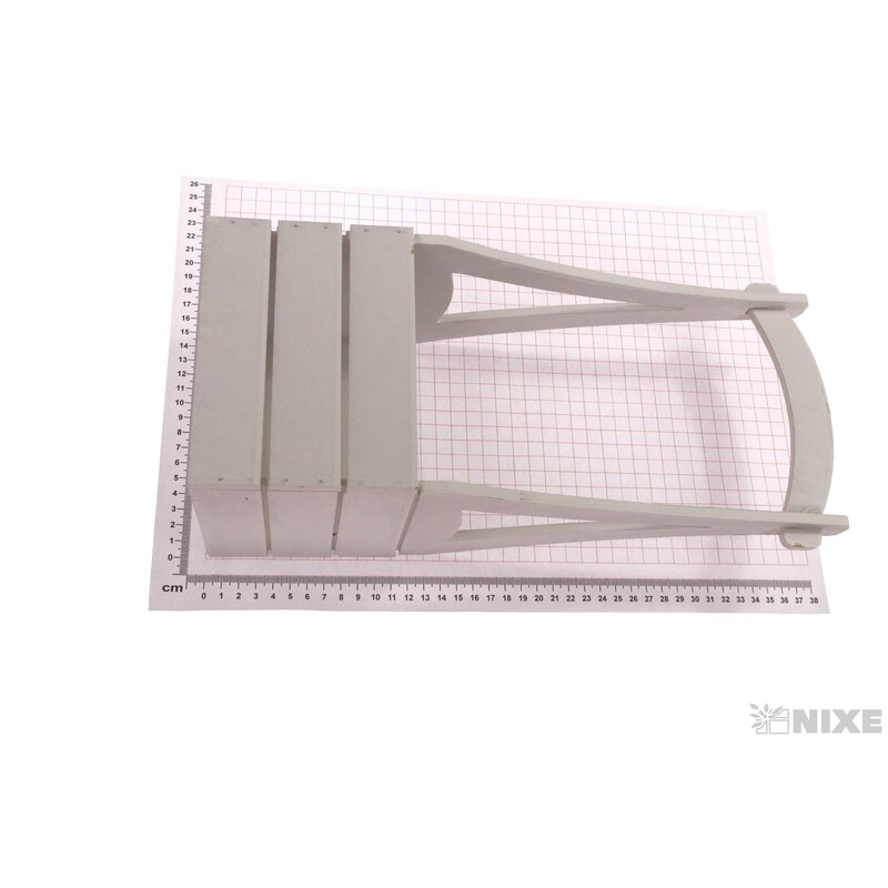 OBAL DŘEVO 14x12x37cm*BÍLÁ