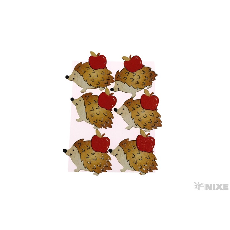 JEŽEK NALEPOVACÍ D 5x4cm 6ks*