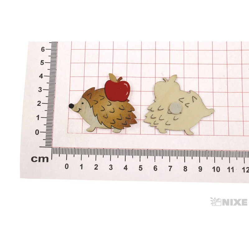 JEŽEK NALEPOVACÍ D 5x4cm 6ks*