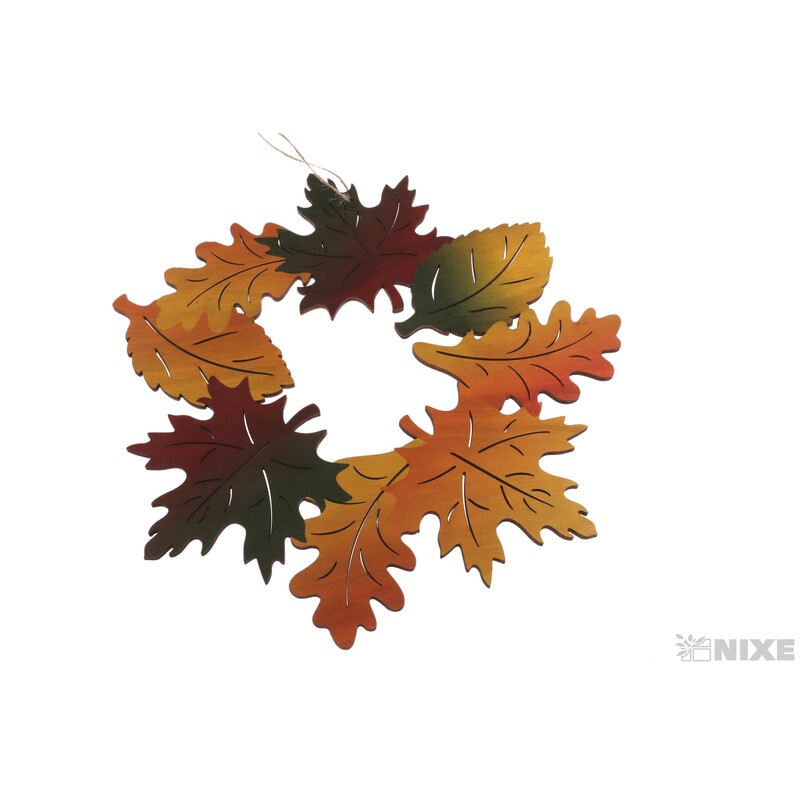 ZÁVĚS LIST 34cm*MIX BAREV