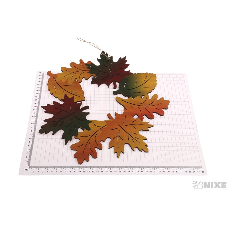 ZÁVĚS LIST 34cm*MIX BAREV