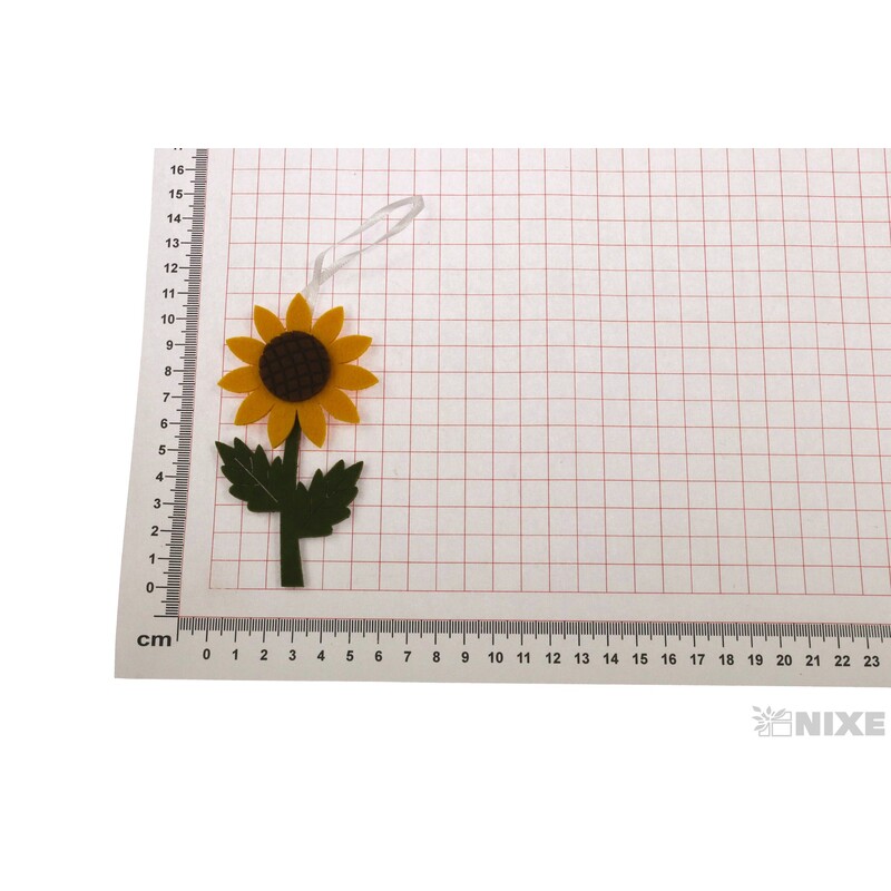 ZÁVĚS FILC SLUNEČNICE 6x10cm*MIX BAREV