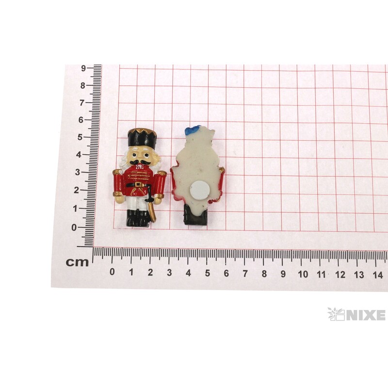 LOUSKÁČEK VOJÁK NALEP 5cm 6ks*MIX BAREV