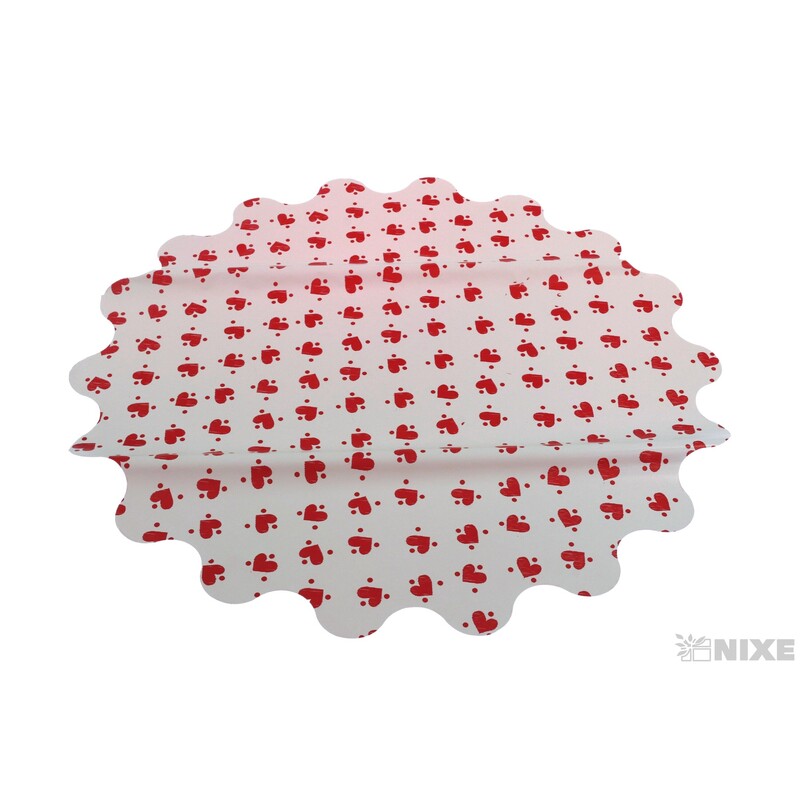 RONDO 48cm P2 MARGO*ČERVENÁ+KRÉMOVÁ