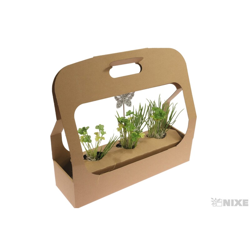 TAŠKA NA SUKULENTY 39x37x12cm*PŘÍRODNÍ