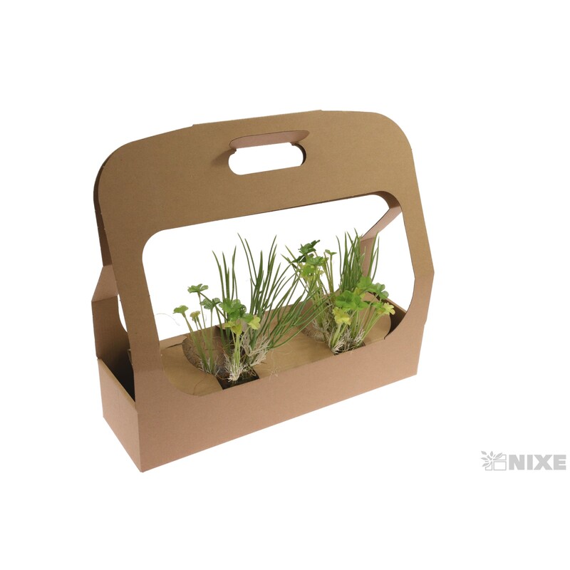 TAŠKA NA SUKULENTY 39x37x12cm*PŘÍRODNÍ