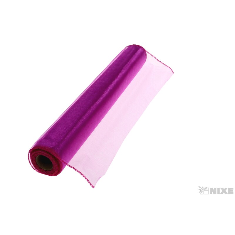 ORGANZA 38cmx10yd*RŮŽOVÁ TM. 050