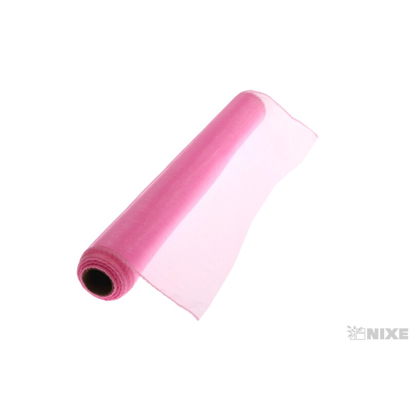 ORGANZA 39cmx8m*RŮŽOVÁ