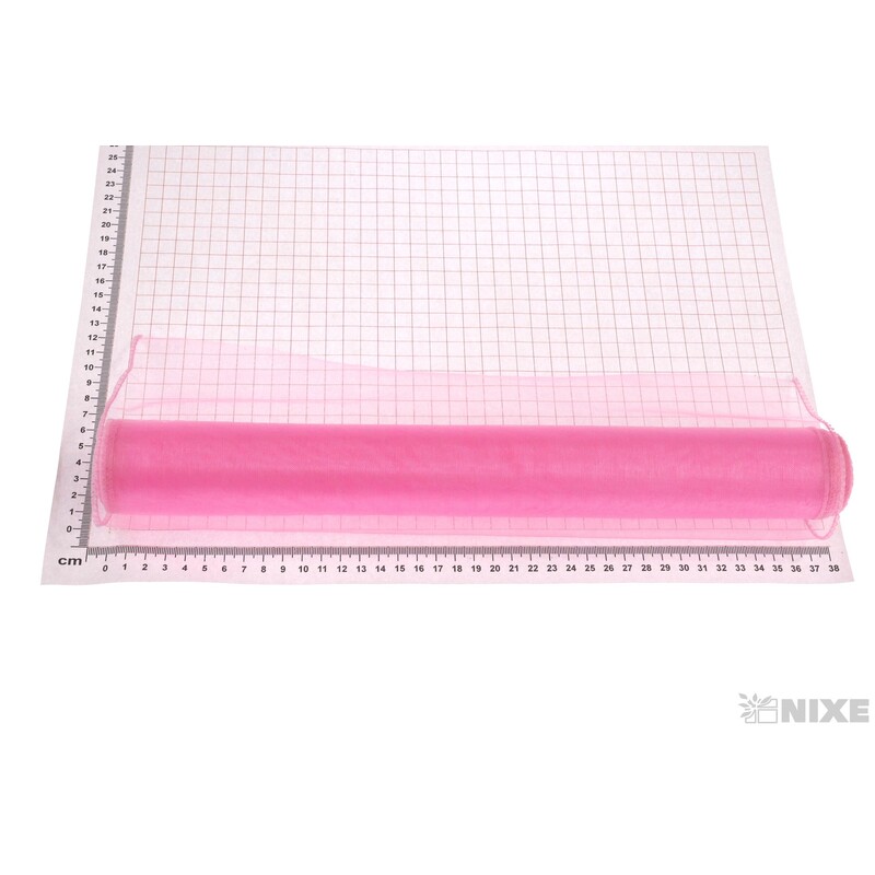 ORGANZA 39cmx8m*RŮŽOVÁ