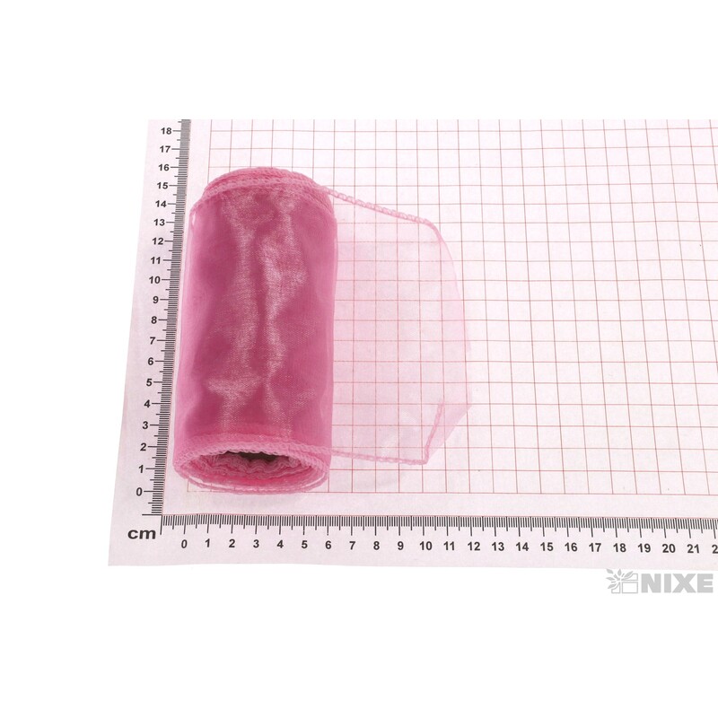 ORGANZA 11cmx10yd*RŮŽOVÁ 047
