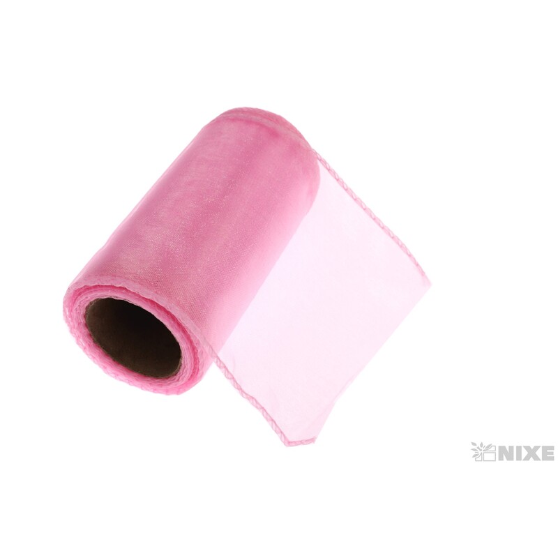 ORGANZA 11cmx10yd*RŮŽOVÁ