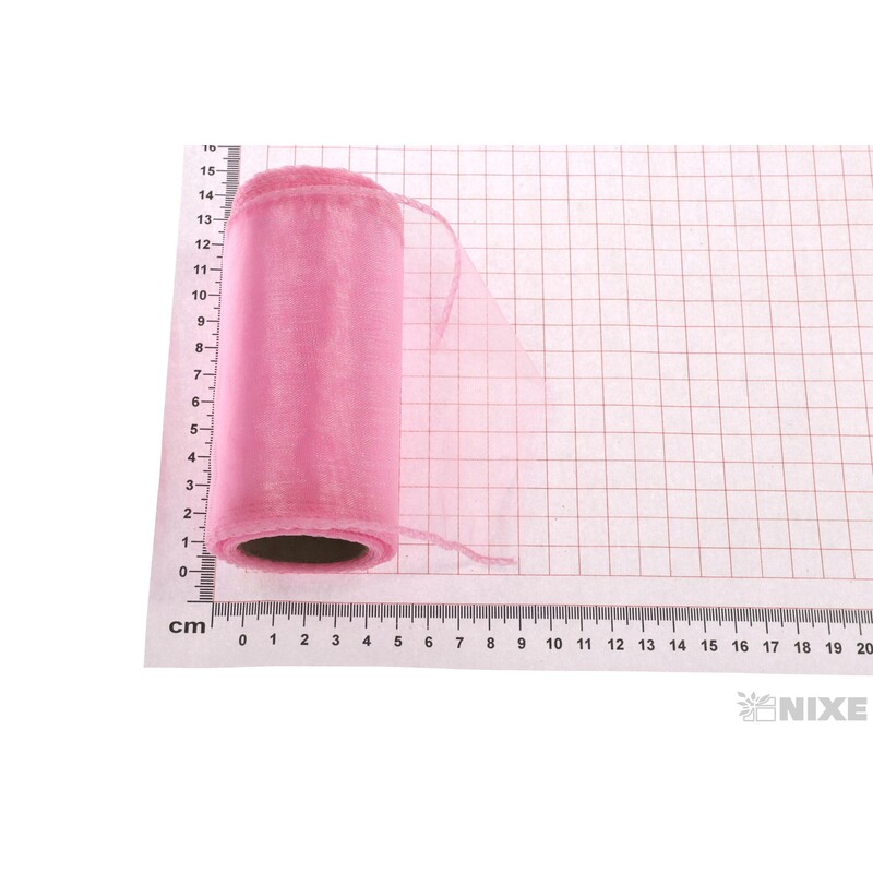 ORGANZA 11cmx10yd*RŮŽOVÁ