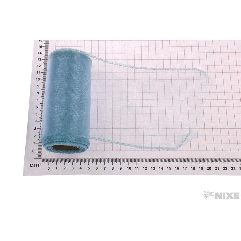 ORGANZA 11cmx10yd*MODRÁ SV. 022