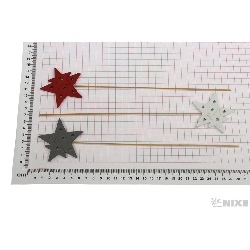 ZÁPICH HVĚZDA 6x29cm*MIX BAREV