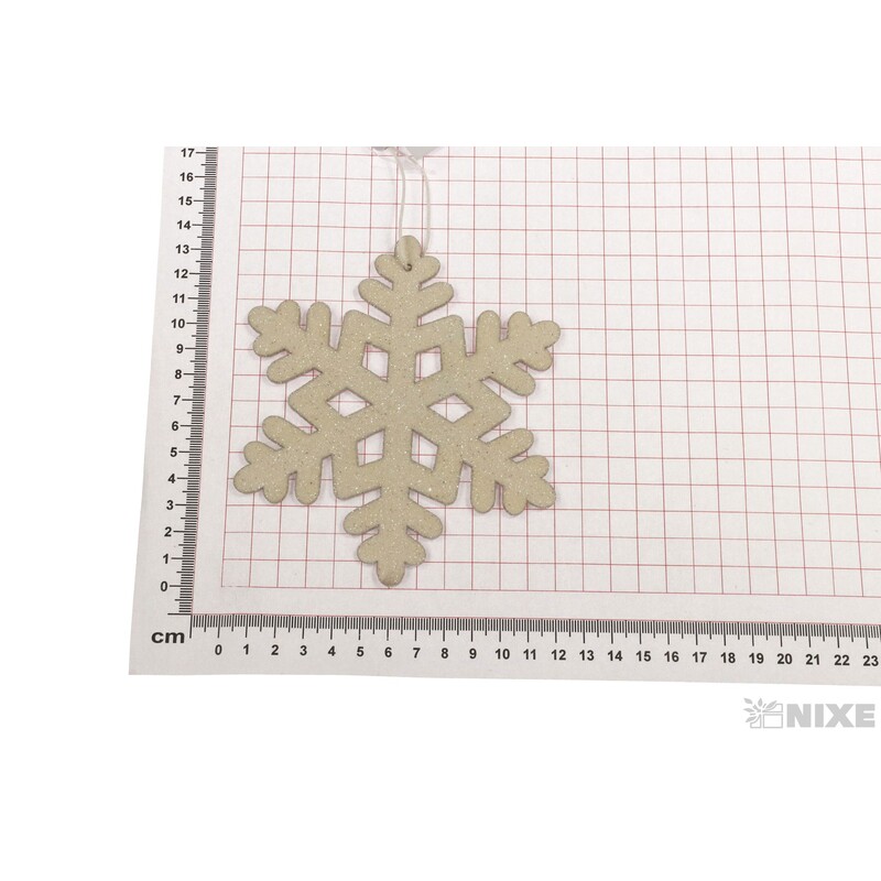 ZÁVĚS D HVĚZDA 13cm*BÍLÁ