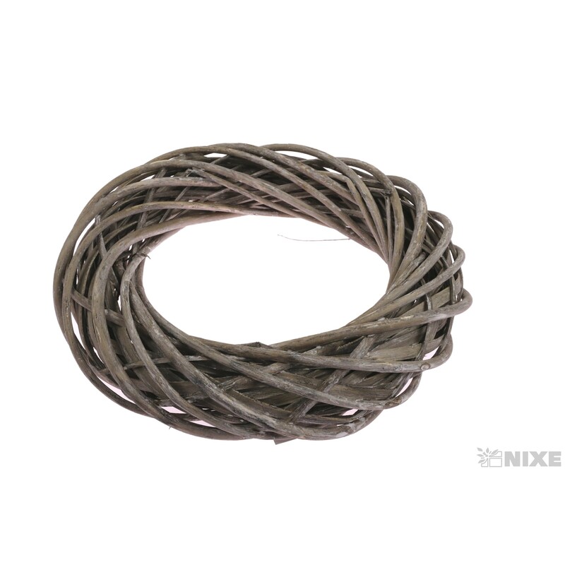 VĚNEC PROUTĚNÝ 33cm*ŠEDÁ