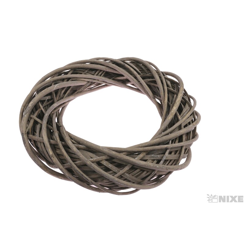 VĚNEC PROUTĚNÝ 40cm*ŠEDÁ