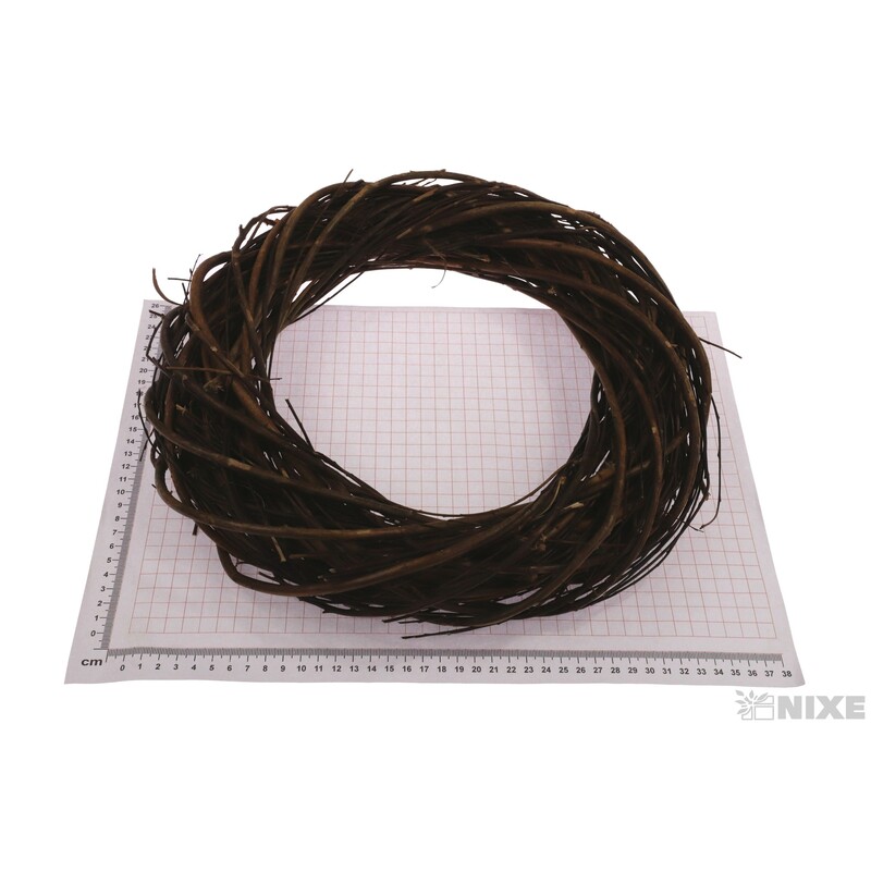 VĚNEC PROUTĚNÝ 35cm*HNĚDÁ