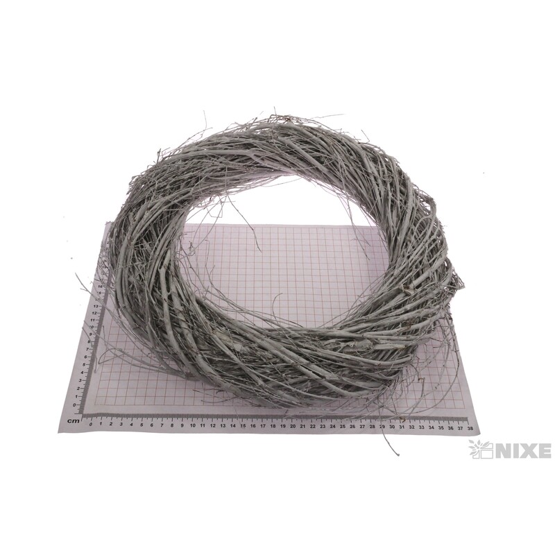 VĚNEC PROUTĚNÝ 40cm*BÍLÁ