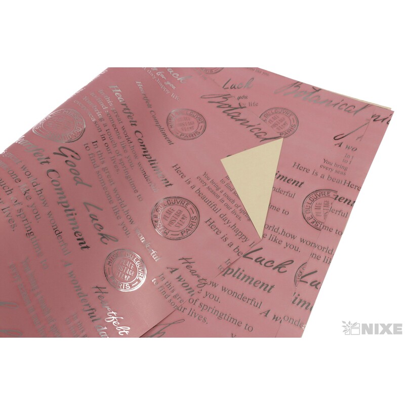 ARCH METAL 58x58cm 20ks*RŮŽOVÁ