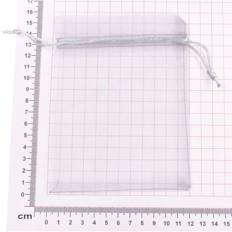 SÁČEK ORGANZA 12x15cm*STŘÍBRNÁ
