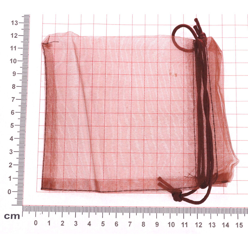 SÁČEK ORGANZA 12x15cm*HNĚDÁ