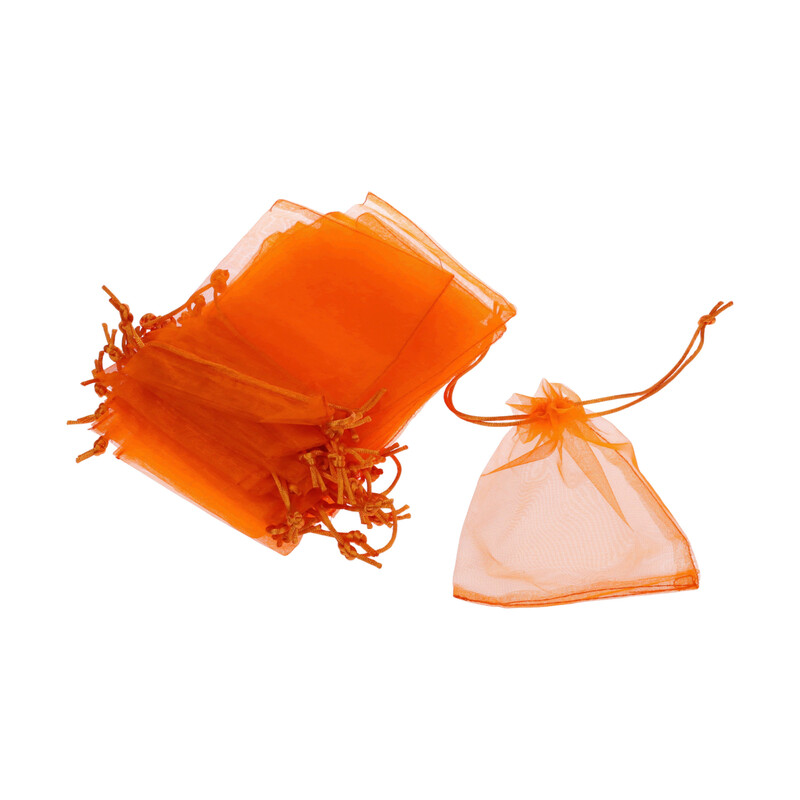 SÁČEK ORGANZA 12x15cm*ORANŽOVÁ