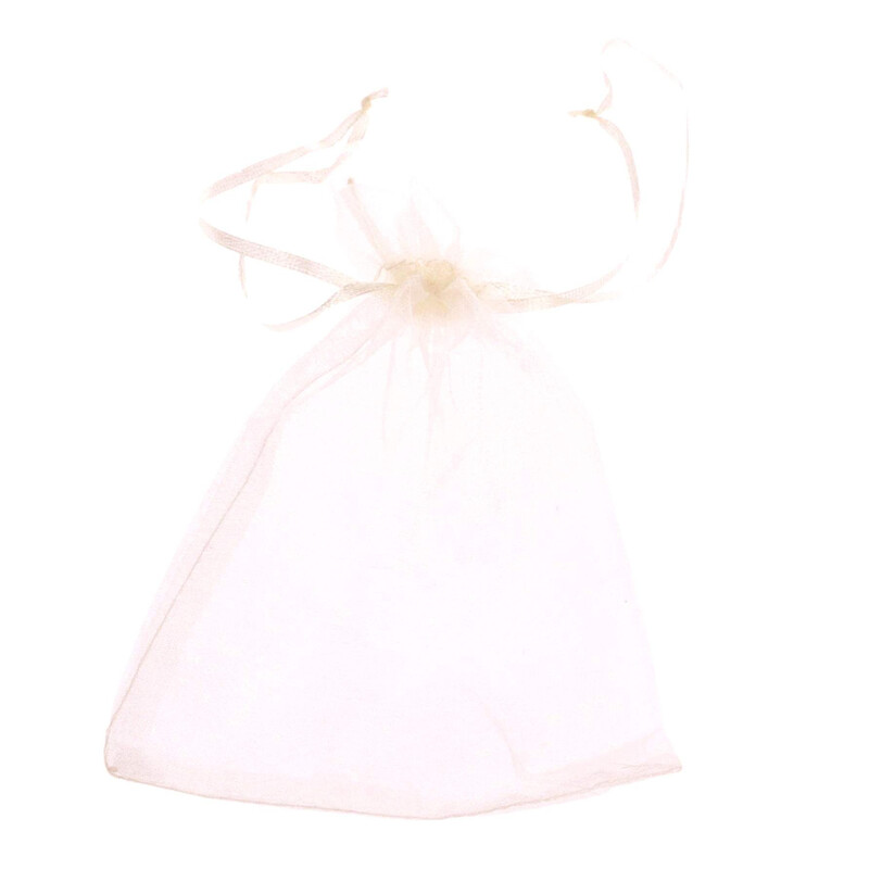 SÁČEK ORGANZA 12x15cm*KRÉMOVÁ