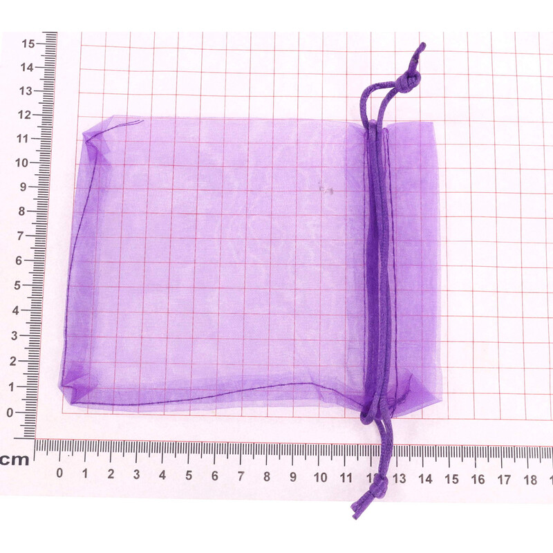 SÁČEK ORGANZA 12x15cm*FIALOVÁ TM.