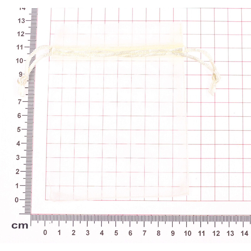SÁČEK ORGANZA 10x13cm*KRÉMOVÁ
