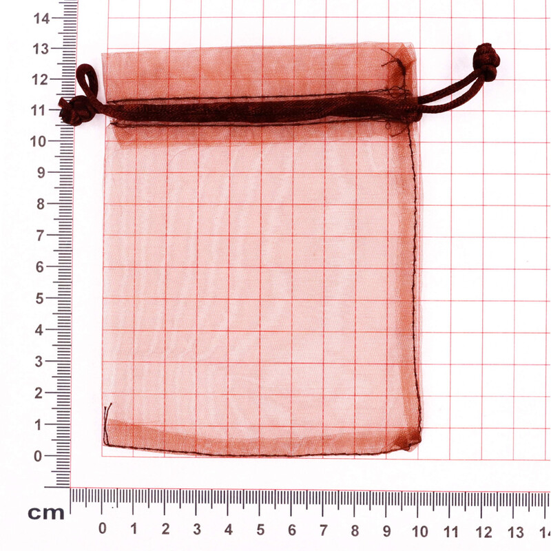 SÁČEK ORGANZA 10x13cm*HNĚDÁ