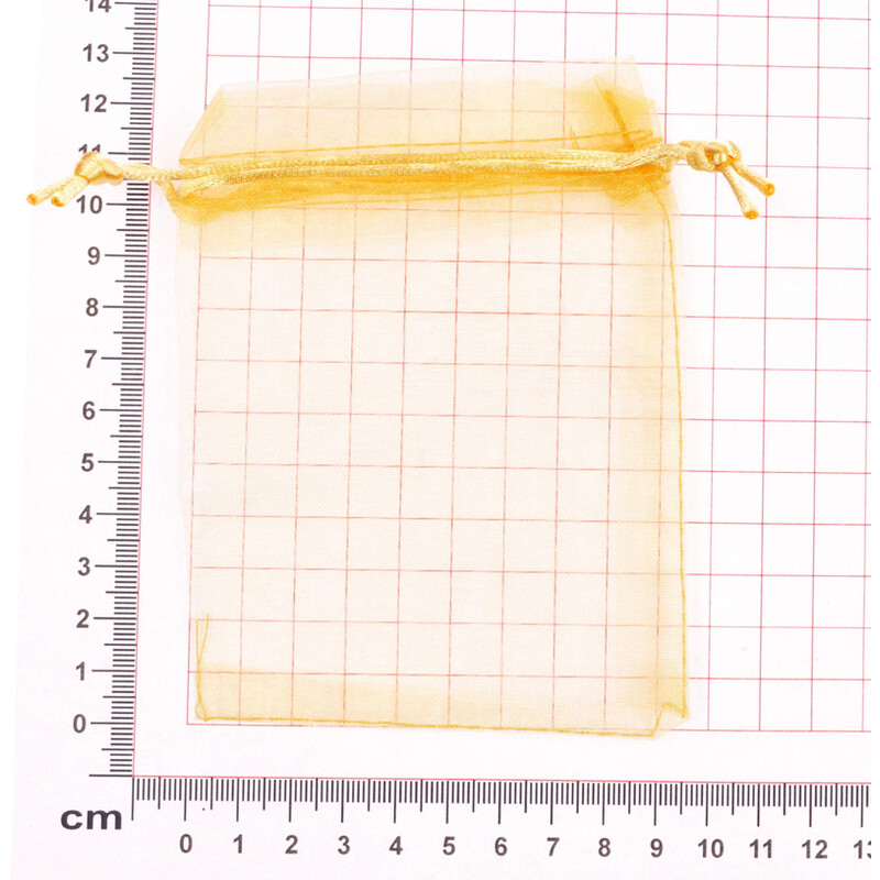 SÁČEK ORGANZA 10x13cm*ZLATÁ