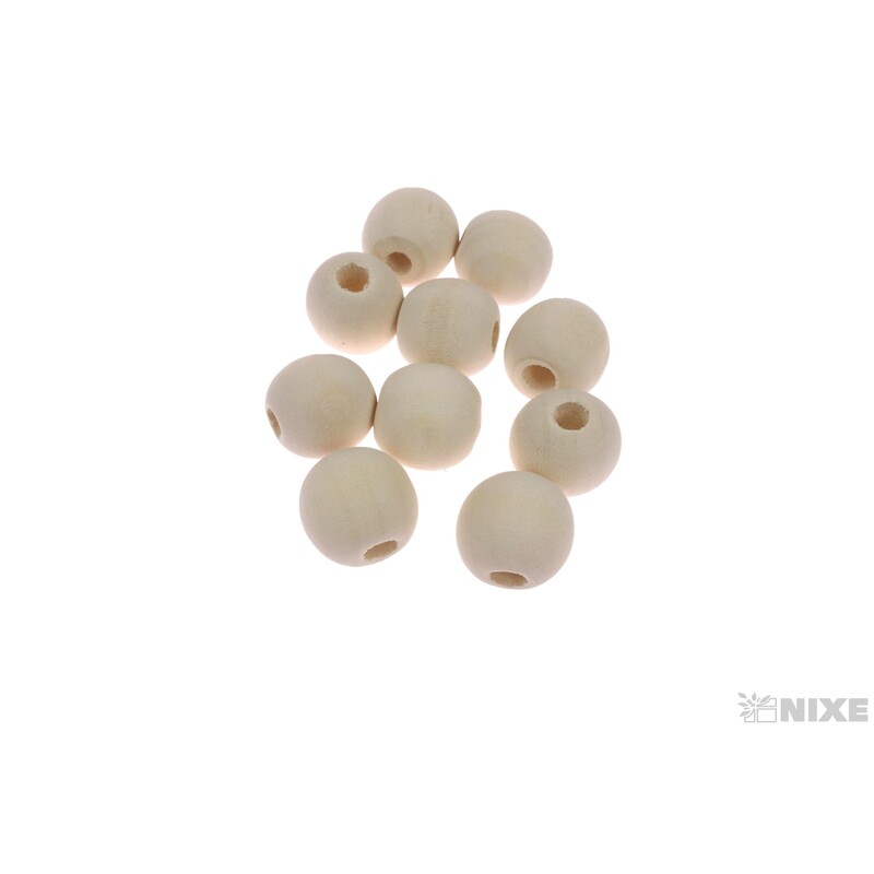 KORÁLKY 15mm 60ks*BÍLÁ