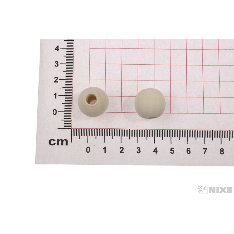 KORÁLKY 15mm 60ks*BÍLÁ