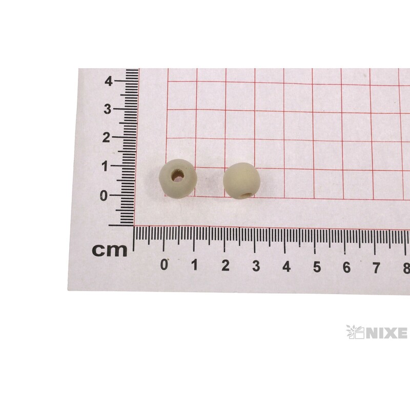 KORÁLKY 10mm 80ks*BÍLÁ