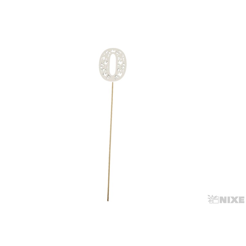 ZÁPICH ČÍSLO 0 10ks 6x26cm*BÍLÁ