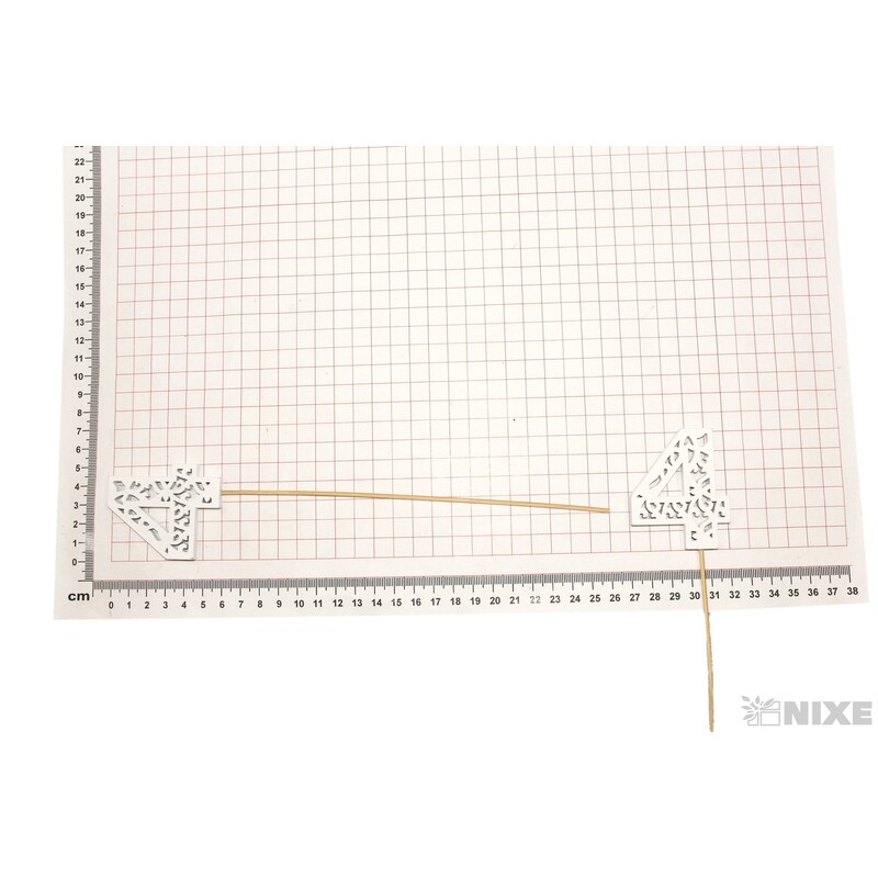 ZÁPICH ČÍSLO 4 10ks 6x26cm*BÍLÁ