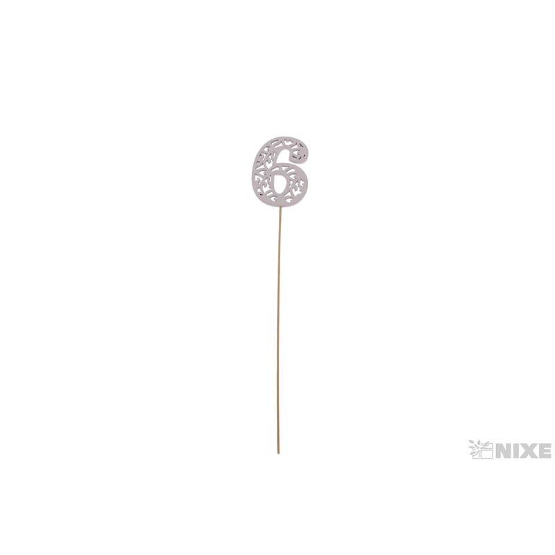 ZÁPICH ČÍSLO 6 10ks 6x26cm*BÍLÁ