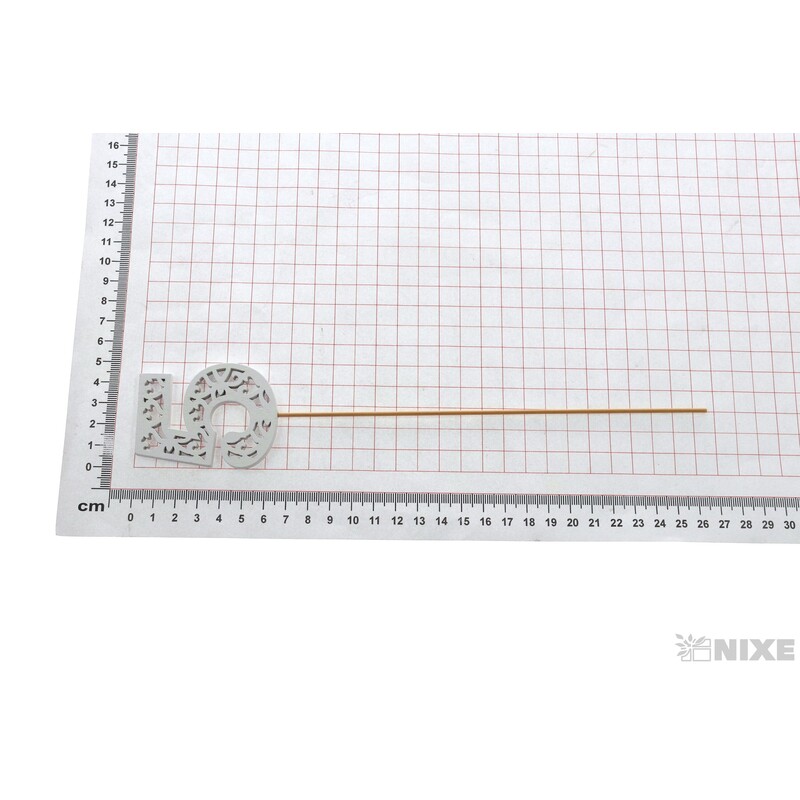 ZÁPICH ČÍSLO 5 10ks 6x26cm*BÍLÁ