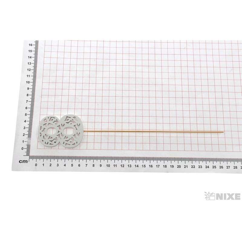 ZÁPICH ČÍSLO 8 10ks 6x26cm*BÍLÁ