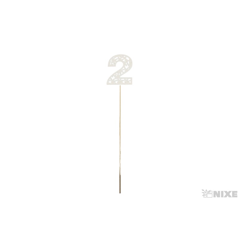 ZÁPICH ČÍSLO 2 10ks 6x26cm*BÍLÁ