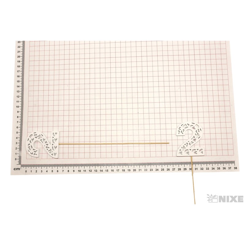 ZÁPICH ČÍSLO 2 10ks 6x26cm*BÍLÁ