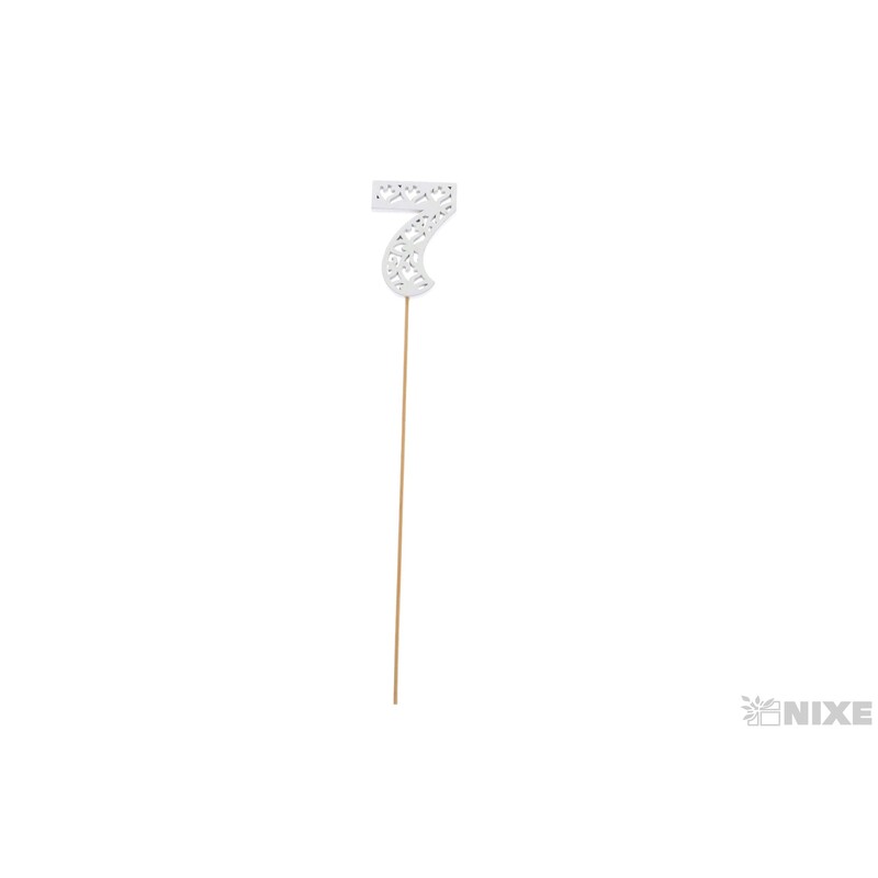 ZÁPICH ČÍSLO 7 10ks 6x26cm*BÍLÁ