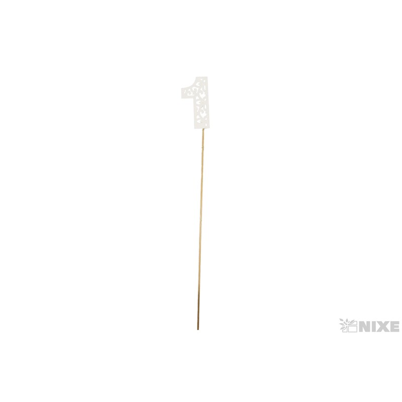 ZÁPICH ČÍSLO 1 10ks 6x26cm*BÍLÁ