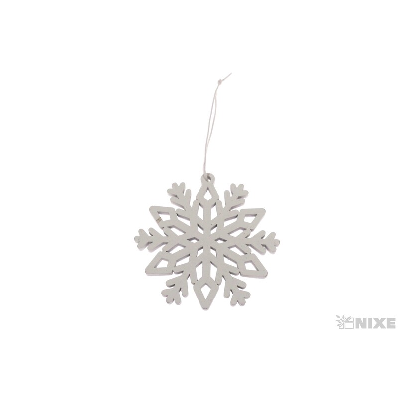 ZÁVĚS D VLOČKA 7,5cm 4ks*BÍLÁ