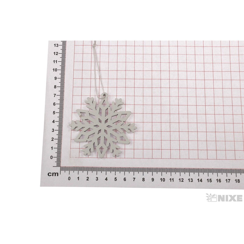 ZÁVĚS D VLOČKA 7,5cm 4ks*BÍLÁ