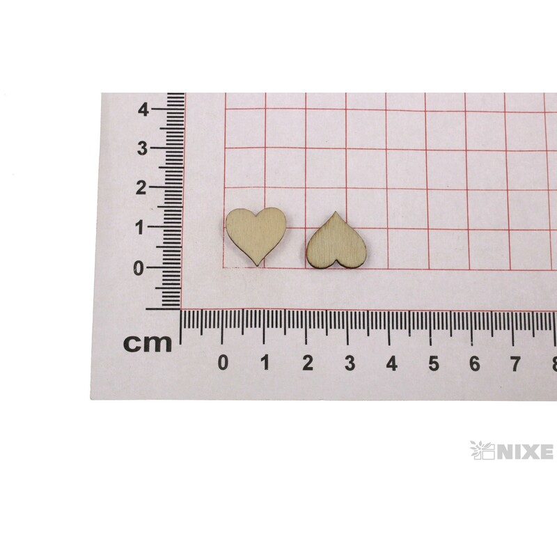 SRDCE D 1,5cm 50ks*PŘÍRODNÍ