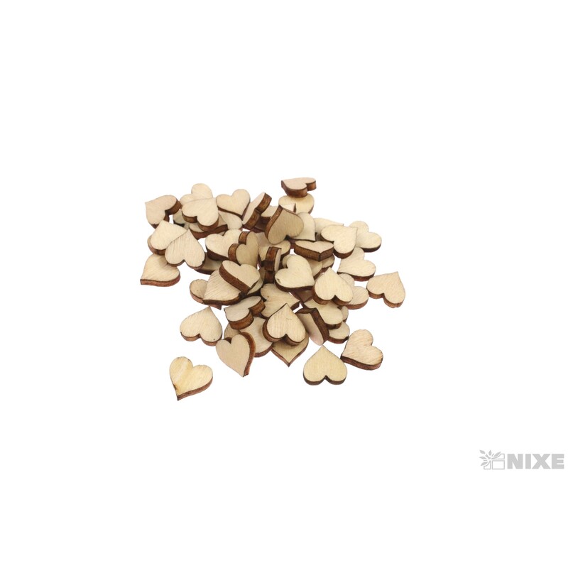 SRDCE D 1cm 50ks*PŘÍRODNÍ