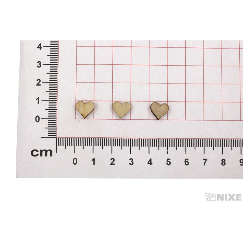 SRDCE D 1cm 50ks*PŘÍRODNÍ